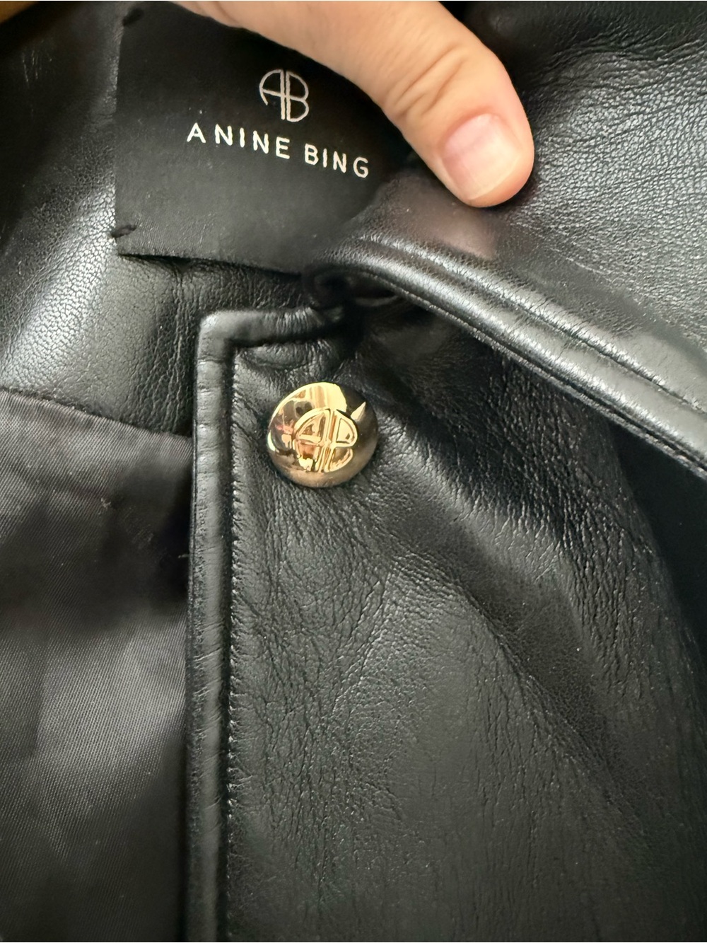 Anine Bing leather Luca jacket Smal - Picture 5 of 8